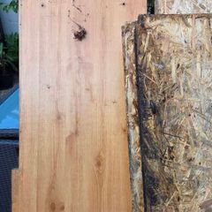 plywood and wood