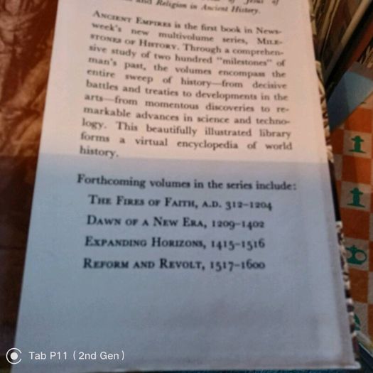 11 Volumes of 'Milestones of History's - Hardback