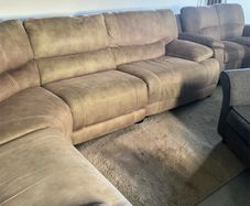 Large Beuge corner recliner sofa + matching 2 seater