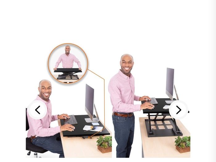 Desk riser for standing desk