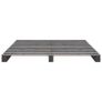 Pallet Bed Frame Grey Solid Pine Wood 160x200 cm Image 3