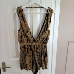 ASOS gold playsuit size 8/10