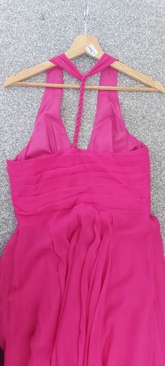 Beautiful Dress, Fuschia, 100% silk, like new, Size 10
