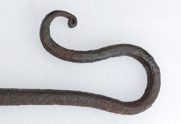 1700's rare Hand forged iron Shepherd's "crook "
