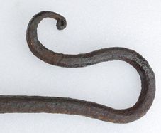1700's rare Hand forged iron Shepherd's "crook "