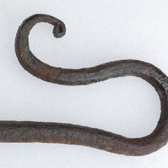 1700's rare Hand forged iron Shepherd's "crook "