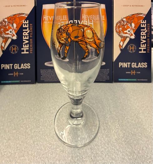 Heverlee Belgian beer pint glass duvel beer glass 330 ml Official Glass