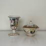 Vintage R. Capodimonte Italy Urn/Vase and Matching Lidded Sugar/Candy Dish Image 3
