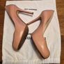 L.K. Bennett Harper Blush Kid Leather High Heeled Court Shoes Image 7