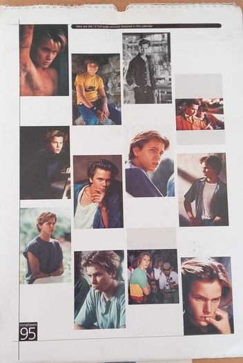 River Phoenix 1995 Calendar collection