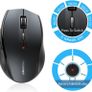 Bluetooth Mouse, 3000DPI Wireless Mouse, 24 Month Battery Life With Battery Indicator, 3000/2000/1600/1200/800 dPi, Grey Image 7