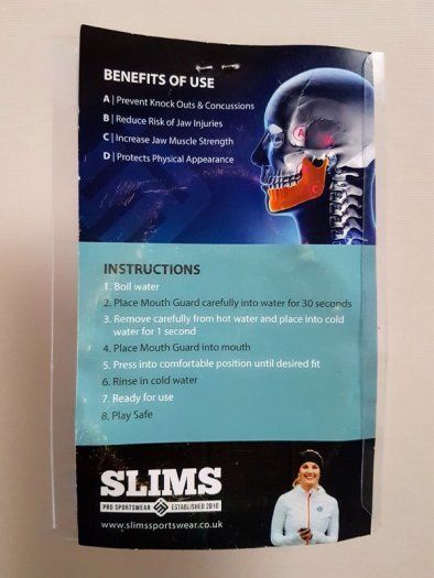 Pro Sports Mouth Guard White SLIMS