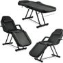 Adjustable Beauty Bed Massage Table 3 Section Leather Spa Treatment Bed with Headrest Image 3