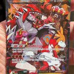 NM Team Magmas Groudon EX kor Pokemon Card