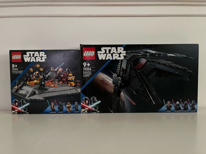LEGO Star Wars Inquisitor Transport Scythe & Obi Wan Kenobi vs Darth Vader 75336,75334