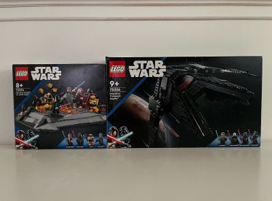 LEGO Star Wars Inquisitor Transport Scythe & Obi Wan Kenobi vs Darth Vader 75336,75334