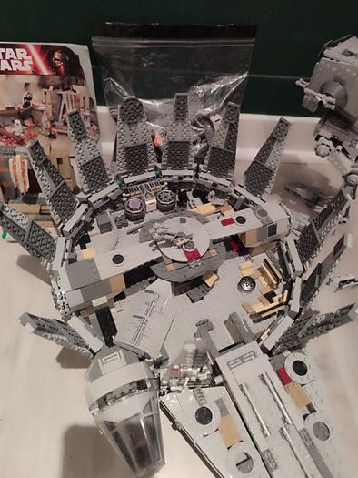 Lego Star Wars Bundle Millennium Falcon AT ST Trooper Ship Maz Castles Extra Pieces