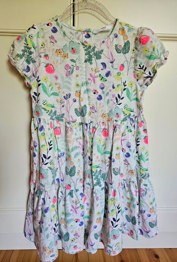 M&S Girls Summer Colourful Dress 6-7 Years