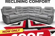 Brand New Grey Corner Sofa On Sale Free Delivery