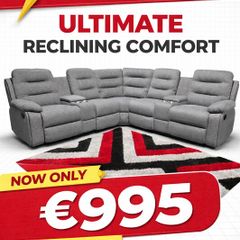 Brand New Grey Corner Sofa On Sale Free Delivery