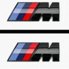 2 x M Sport Side Wing Badges - FREE POST