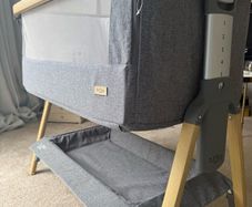 Tutti Bambini CoZee Bedside Crib - Oak and Charcoal