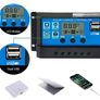 10A, 20A, 30A 12V/24V Solar Charge Controller Solar Panel Controller Intelligent Regulator with Dual USB Port 5V Light Timer Control LCD Display Image 5