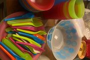 Camping crockery &amp; Cutlery