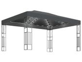 Gazebo with String Lights 3x4 m Anthracite Fabric