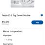 Brand new unopened duvet - Tesco 10.5tog - Double Image 5