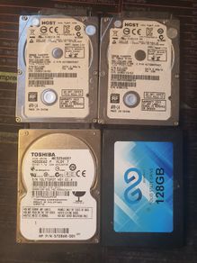 4HDDs - 3 conventional and 1 SSD