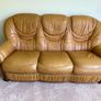 Matching Genuine Leather 3-Seater Sofa & 2 Armchairs Image 10