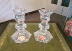 2x Kilkenny chrystal candlesticks
