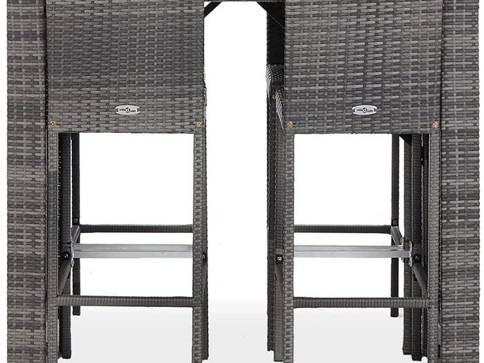Garden Furniture Set 4  high chairs and a table