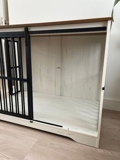 2 Doors Indoor Dog Cage for Large Dogs, 110 x 65 x 81 cm