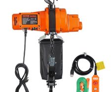 Electric Chain Hoist Single Phase Crane Hoist 997.9 kg Load 304.8 cm Lifting