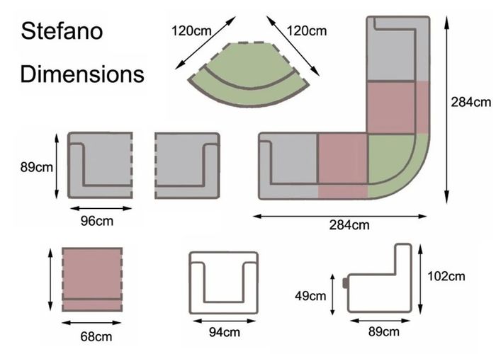 Modular corner sofa