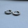 Silver Hoop Earrings 925 Image 3