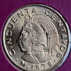 Mexico 1979 Coin Stamp cover BUNC Cuauhtemoc