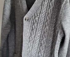 DUNNES Grey Cable Knit Cardigan Sz L - BNWoT Rrp 30