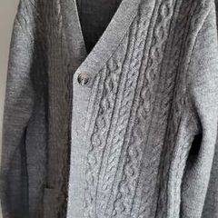 DUNNES Grey Cable Knit Cardigan Sz L - BNWoT Rrp 30