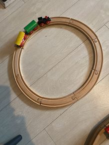 Wooden tracks and train starter set