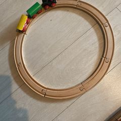 Wooden tracks and train starter set