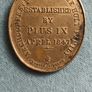 Irish made Bronze Religious medal Image 4