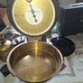 Beautiful Vintage 1977 Salter Scales Made in W Germany Wall Mounted with a big deep Brass Bowl, Postage Available Image 3