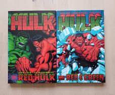 Marvel Incredible Hulk Red & Green Comic Book Hardbacks 2008
