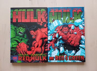 Marvel Incredible Hulk Red & Green Comic Book Hardbacks 2008
