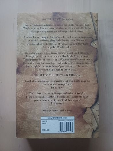 The Blade Itself by Joe Abercrombie (The First Law Book #1 Fantasy Paperback 2007)