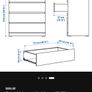Chest of drawer ikea malm Image 3