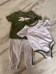 baby reebok three piece outfit